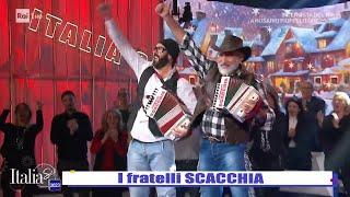 Rai 1 I fratelli SCACCHIA in TV a Italia Sì dal vivo 30122023.