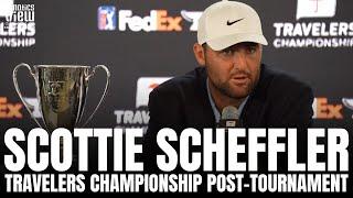 Scottie Scheffler Reacts to Winning Travelers Championship Playoff With Tom Kim  Post-Tournament