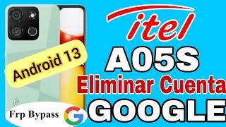 Eliminar Cuenta Google ITEL A05S Android 13  Itel A663LC Frp Bypass Android 13  ITEL A05S UNLOCK