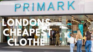 Primark Fashion retail store London shopping 2024 4k Oxford Street cheap clothes shop England UK