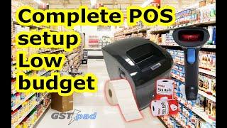 Complete Billing And Barcode Setup For Your Shop  Affordable POS Combo
