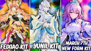 REVEALED Feixiao march 7th new form and yunli kit skills & abilities  Honkai star rail