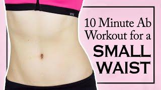 SMALL WAIST AB WORKOUT  10 Minute Flat Belly HIIT Workout