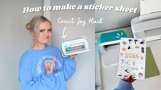 How to make sticker sheets with the Cricut Joy 2024 sneaky way