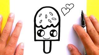 How to draw cute Ice cream for Valentines Day Draw cute things