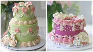 Amazing Vintage Cake Decorating Compilation. Satisfying and Relaxing Cake Decoration
