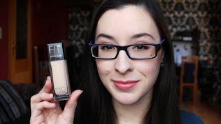 Maybelline Fit Me Foundation 110 Porcelain Demo  Review  helle Haut