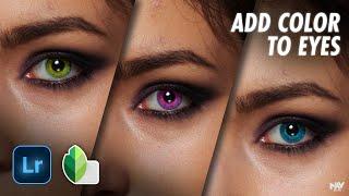 3 Ways to Add COLOR TO EYES in Lightroom and Snapseed Apps  Android  iOS