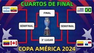 ASÍ se JUGARÁN los CUARTOS DE FINAL en la COPA AMÉRICA 2024