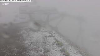 Unusual August snow arrives in the Sierra in Northern California