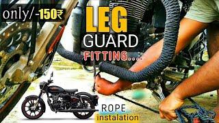 Bullet Leg guard Rope Fittings  Leg Guard Rope Installation