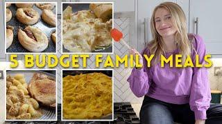 Budget Family Meal Plan  5 Cheap Dinner Ideas for under £25