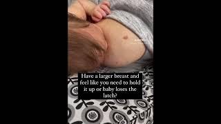 Breastfeeding with large breasts tip