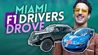 What the F1 DRIVERS DROVE to the 2024 MIAMI GP