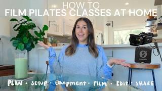 HOW TO RECORD YOURSELF TEACHING PILATES  steps equipment tips & setting up rode wireless pro mic