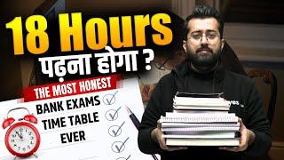 ⏳ The Most Honest Bank Exams Time Table  Study Plan  Aashish Arora