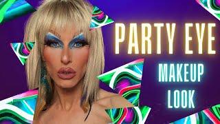 Party eye look  Drag makeup tutorial