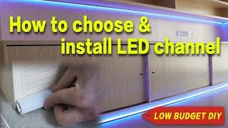 How to choose LED aluminum channel - Muzata V-shape corner installation tutorial 2019