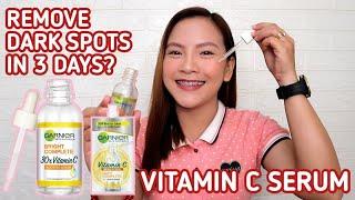 Garnier Vitamin C Serum Review  Remove Dark spots and Pimple Marks in 3days?