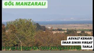 İMAR SINIRI 1000 M2 HARİKA GÖL MANZARALI TARLA