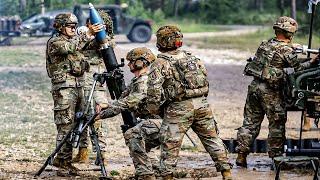 US Military Soldiers Rapid Mortar Fire Shooting
