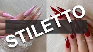 STILETTO NAILS  Acrylic Nails Tutorial  Nail Art Designs Compilation