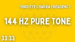  144 HZ PURE TONE  THIRD EYE CHAKRA  3333  BEN SHAMAN