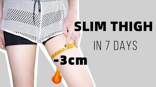 Toned & Slim Thighs in 7 DAYS 10 Min Beginner Slim Leg Workout No Jump Eng Sub