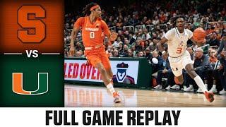 Syracuse vs Miami Full Game Replay  2022-23 ACC Men’s Basketball