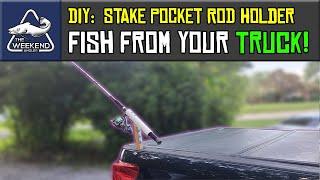 DIY PVC Truck Bed Fishing Rod Holder for Bank Fishing