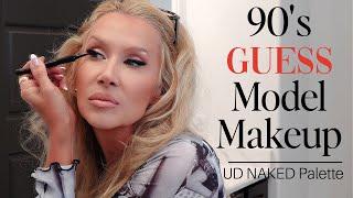 90s GUESS Model GRWM  Ulta Beauty & Urban Decay Naked Palette  Mature Makeup