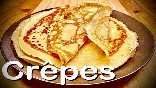 süße Crêpes selber machen schnelles Crêpe Teig Rezept nur 6 Zutaten  