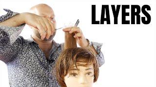 Mens Layered Haircut Tutorial Step by Step - TheSalonGuy