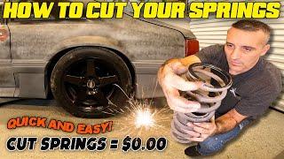 STOP BUYING LOWERING SPRINGS  How To Cut Your Stock Springs  Quick And Easy