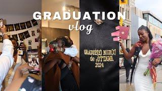 GRADUATION VLOG  prep last min dress shopping convocation & surprise party