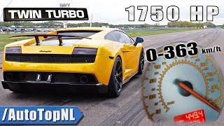 1750HP Lamborghini Gallardo TWIN TURBO 0-363KMH 12 MILE by AutoTopNL