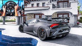 1300HP Lamborghini Huracán STO - Forza Horizon 5 Steering Wheel + Shifter Gameplay