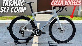 2022 SPECIALIZED TARMAC SL7 COMP SRAM RIVAL AXS WITH CICLA CARBON FIBER WHEELS *EXPLANATION*