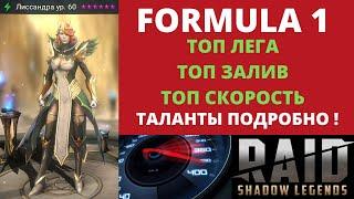 ЛИССАНДРА  Формула 1 в RAID Shadow Legends  Обзор - гайд + ТАЛАНТЫ ПОДРОБНО  Рейд