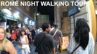 ROME NIGHT TIME WALKING TOUR  Night-time Walk to Trevi Fountain Rome Italy