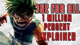One For All 1 Million Percent Explained  My Hero Academia