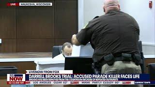 Darrell Brooks pounds fist & screams at judge after she takes away his box wall  LiveNOW from FOX