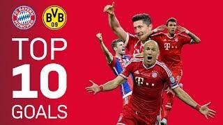 FC Bayerns Top 10 Goals vs. Borussia Dortmund