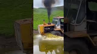 Tractor T-150s Watery Misadventure A Shocking Incident in a Lake