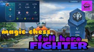 MAGIC CHESS mobile legend full hero FIGHTER auto winner