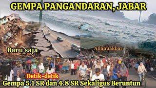 PANGANDARAN BERGUNCANG KUAT  DIHANTAM 2X GEMPA BERUNTUN