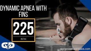 Dynamic Apnea Training 225m  Giorgos Panagiotakis  16.02.2016