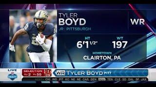 2016 NFL Draft Rd 2 Pk 55   Cincinnati Bengals Select WR Tyler Boyd