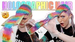 PRISM HOLO RAINBOW HAIR  the result will blow your mind 