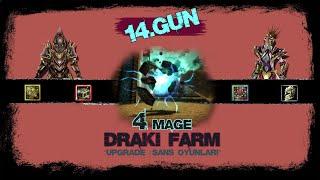 Knight Online  4 Mage ile Draki Farm  Upgrade - Shell Kırdırma - Monster Stone...  #14Gün